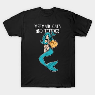 Mermaid, Cats and Tattoos T-Shirt